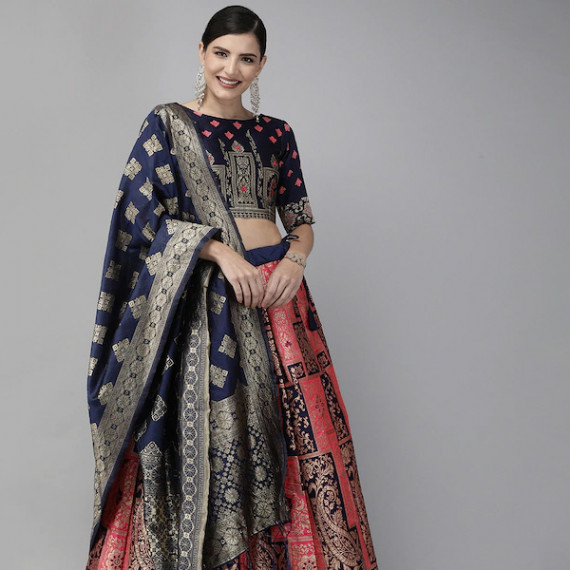 http://15.207.65.201/products/pink-navy-blue-woven-design-semi-stitched-lehenga-unstitched-blouse-with-dupatta